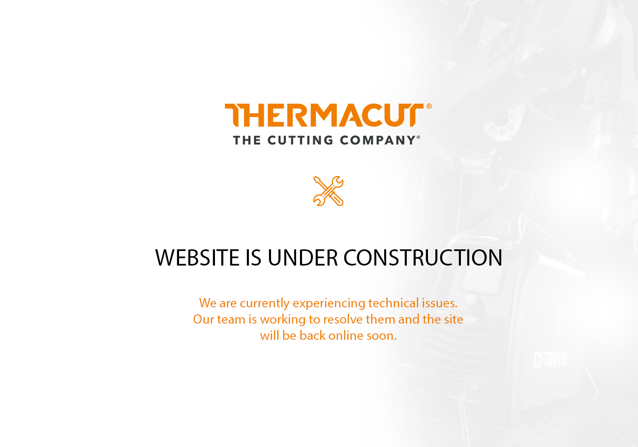 Thermacut website under construction due to technical issues